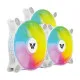 Value-Top CR10-W1292ARGB 3 in 1 White ARGB Casing fan