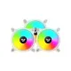 Value-Top CR10-W1298ARGB 3 In 1 ARGB Case Fan White