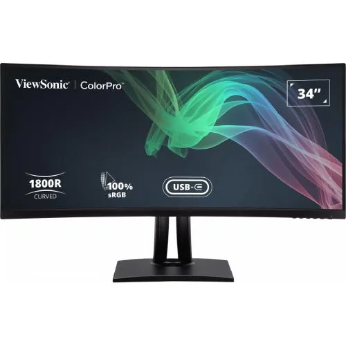 ViewSonic VP3481a ColorPro 34 Inch UltraWide QHD Curved Monitor