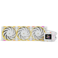 Yeston Zeaginal ZC-Zeus XT 360mm ARGB Liquid Cooler White with LED Display
