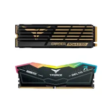 TEAM T-FORCE DELTA RGB 32GB (16GBx2) 6000MHz DDR5 RAM Black & CARDEA Z44Q 2TB SSD Bundle