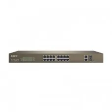 Tenda TEF1218P 16-Port 10/100Mbps + 2 Gigabit Smart PoE Switch