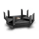 TP-Link Archer AX6000 router featuring 8 antennas for high-speed 6000mbps dual-band Wi-Fi 6 connectivity, ideal for gaming and streaming