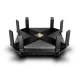 TP-Link Archer AX6000 router featuring 8 antennas for high-speed 6000mbps dual-band Wi-Fi 6 connectivity, ideal for gaming and streaming