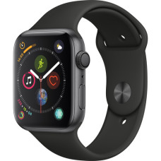 Apple Watch Series 4 (MU6D2LL/A) GPS, 44mm, Space Gray Aluminum, Black Sport Band