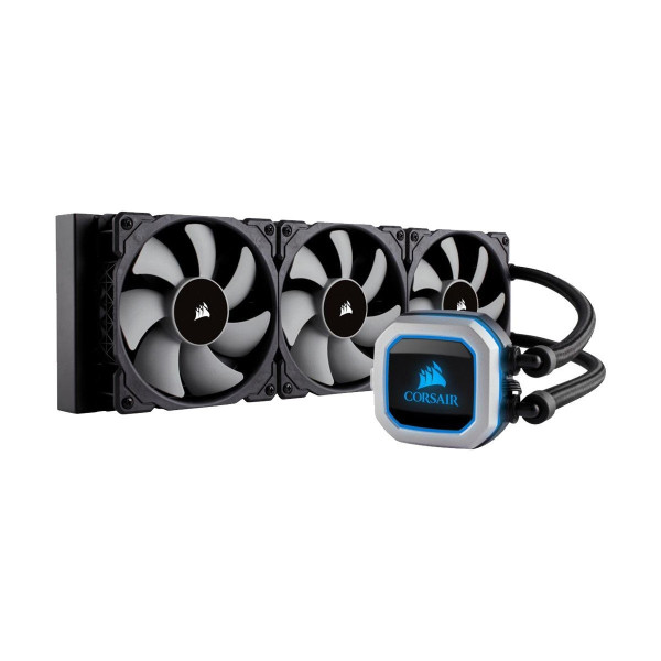 Corsair Hydro Series H150i PRO RGB 360mm Liquid CPU Cooler showcasing advanced cooling design and RGB lighting