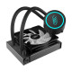 Deepcool GAMMAXX L120 V2 Liquid CPU Cooler displayed on a desk showcasing its sleek design and efficient cooling features