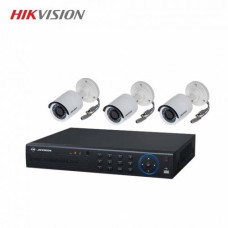 HIKVISION 3 unit 720P night vision security cc camera Package