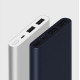MI 10000 mAh Powerbank V2s/V2i displayed on a desk, ideal for charging smartphones and tablets