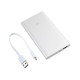 MI 5000mAh Power Bank shown in a sleek design, perfect for charging smartphones and tablets while traveling.