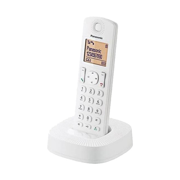 Panasonic KX-TGC310 Cordless white Phone Set shown in an elegant design for home and office use