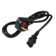 High-quality 1.5m black power cable designed for desktop computers, ideal for reliable connectivity.