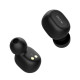 QCY T1 TWS 5.0 Bluetooth headphones displayed in black color, showcasing design and features.