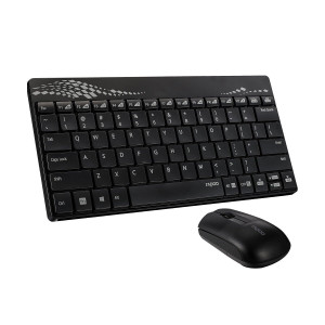 Rapoo 8000P Black Wireless Keyboard & Mouse