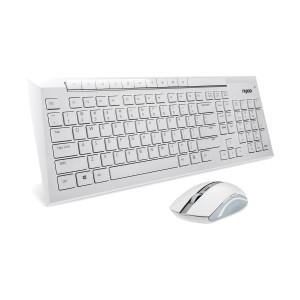 Rapoo 8200P White Wireless Keyboard & Mouse