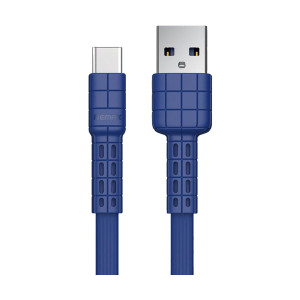 USB Male to Type-C, 1 Meter, Blue Charging & Data Cable