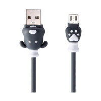 USB Male to Micro USB, 1 Meter, Black Charging & Data Cable 