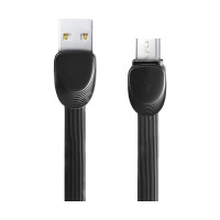 USB Male to Micro USB, 1 Meter, Black Data Cable 