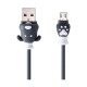 USB Male to Micro USB, 1 Meter, Black Charging & Data Cable