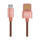 USB Male to Micro USB, 1 Meter, Rose Gold Data Cable