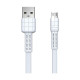 USB Male to Micro USB, 1 Meter, White Charging & Data Cable
