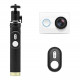 YI Action Camera and Selfie Stick set displayed in a picturesque location, ideal for capturing adventures.