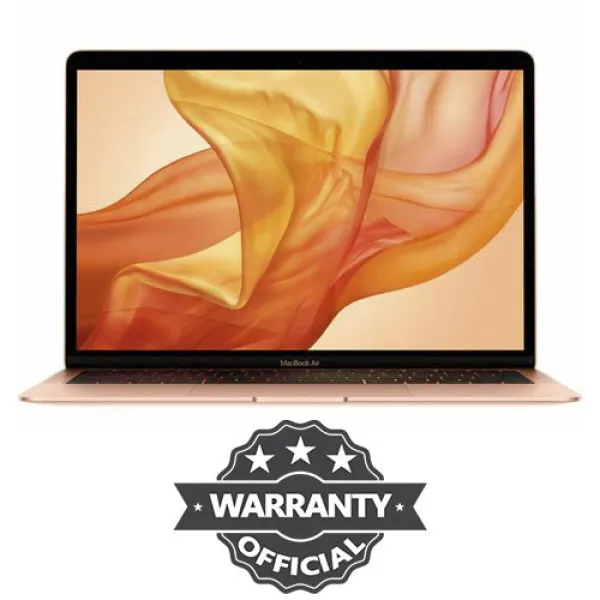 Apple Macbook Air 13.3 inch Core i5 in Gold color, featuring 8GB RAM and 128GB SSD, perfect for everyday tasks