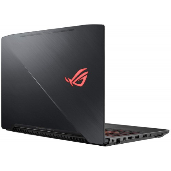 Asus ROG Strix GL503GE gaming laptop showcasing design and features for gamers