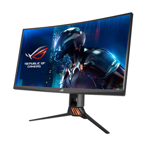 Asus ROG Swift PG27VQ 27 Inch Curved Gaming Monitor showcasing high resolution and design