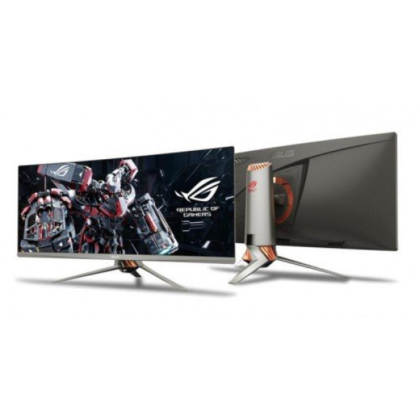 Asus ROG Swift PG348Q 34 inch G-SYNC gaming monitor showcasing vibrant visuals and sleek design for an enhanced gaming experience