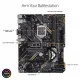 Asus TUF B360 PRO GAMING ATX Motherboard showcasing its features and design for gamers