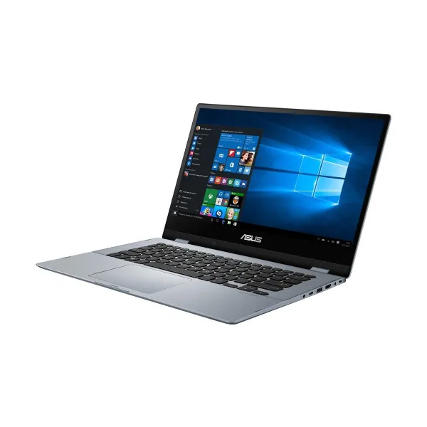 Asus VivoBook Flip 14 TP412FA showcasing its sleek design and 8th Gen Intel Core i5 processor