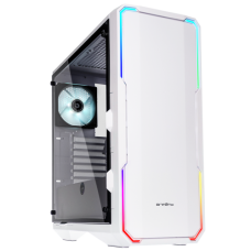 BitFenix Enso ATX Mid Tower Tempered Glass Window White Gaming Case