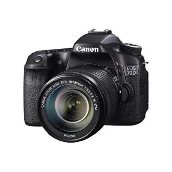 Canon 70D DSLR camera featuring an 18-135mm lens available at Unix Network in Jashore, Bangladesh
