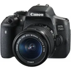Canon EOS 750D DSLR 24.2 MP Built-in Wi-Fi With 18-55mm Lens