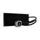 Corsair Hydro Series H115i RGB Platinum 280mm liquid CPU cooler showcasing its RGB lighting and design features