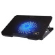 Havit F2030 Laptop Cooler displayed on a desk with a laptop, showcasing its design and cooling capabilities