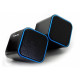 Havit SK473 USB 2.0 Speaker in black and blue color showcasing its sleek design and features