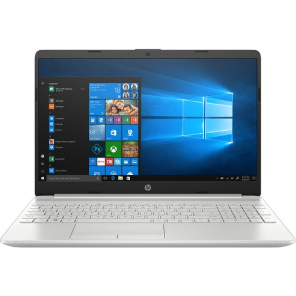 HP 15s-du1027TX laptop showcasing its sleek design and features including Core i7 processor and NVIDIA MX130 graphics