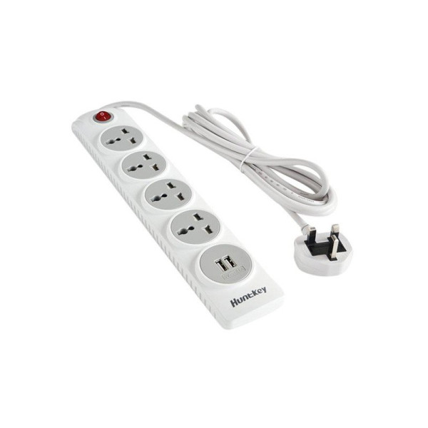 Huntkey SZD401 Four Socket One Switch 201J Surge Protection White PowerStrip 2026 jessore bd