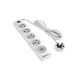 Huntkey SZD401 Four Socket One Switch 201J Surge Protection White PowerStrip