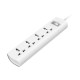 Huntkey SZM401 power strip with four sockets and one switch, perfect for home and office use