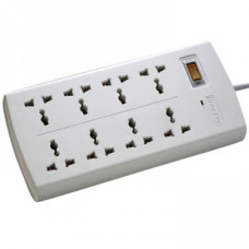Huntkey SZM604 Six Socket One Master Switch 375 Joules Surge Protection White PowerStrip