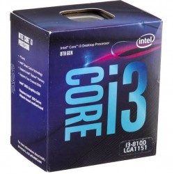  Intel Coffee Lake Core i3 8100 3.60GHz, 4 Core, 6MB Cache LGA1151 8th Gen. Processor