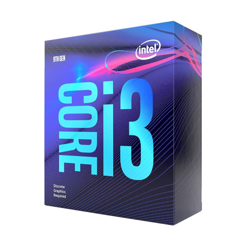 Intel 9th Generation Core i3 9100F processor showing specifications and features for better performance in computing tasks.