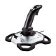 Logitech Extreme 3D Pro Joystick displayed on a desk, perfect for gaming and simulation.