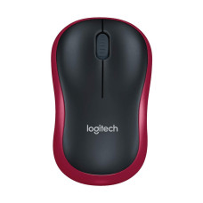 Logitech M185 Red Wireless Mouse