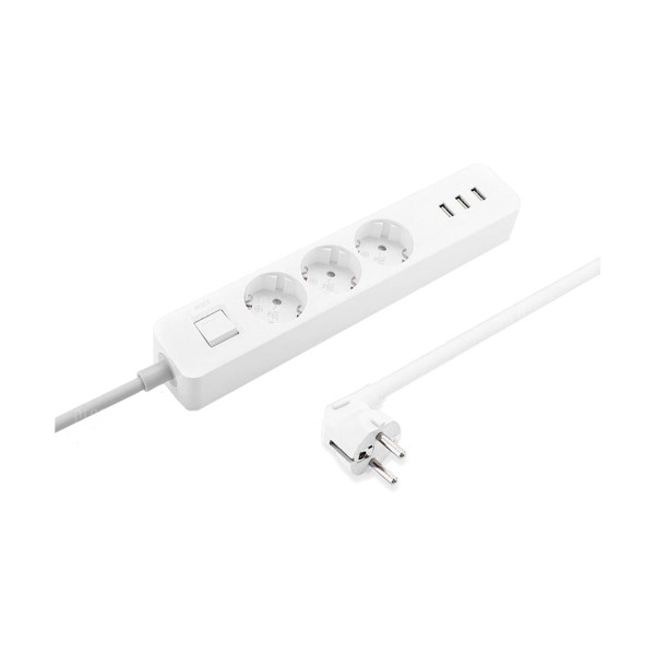 MI White Power Strip3-Outlet 3 USB NRB4030GL 2026 jessore bd