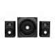 Microlab TMN-9BT 2.1 Bluetooth Black Speaker showcasing its sleek design and connectivity options