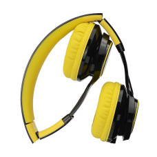 Micropack MHP 500 Stereo Headset With Detachable 4 Pin Black and Yellow